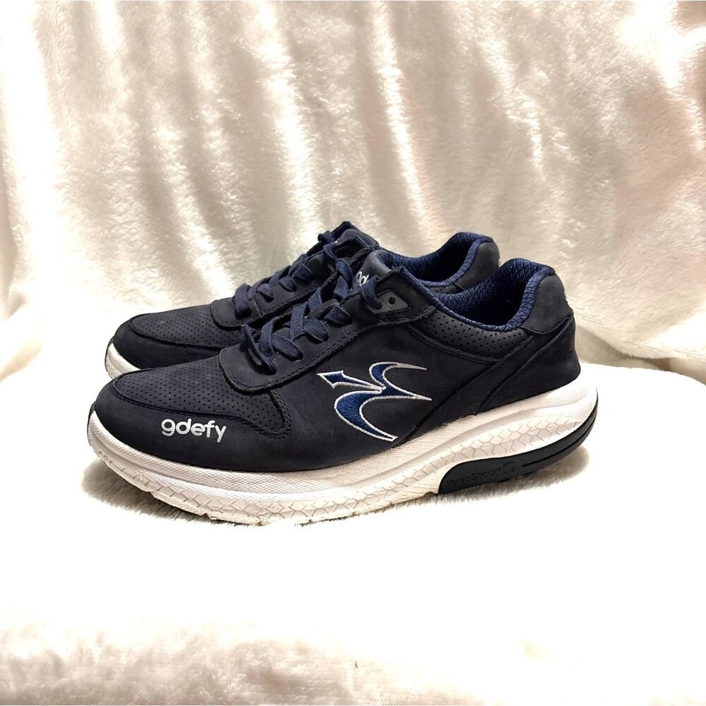 Gravity Defyer Mens Navy Blue G-Defy Athletic Sneakers With VersoShock Sole - Picture 5 of 8